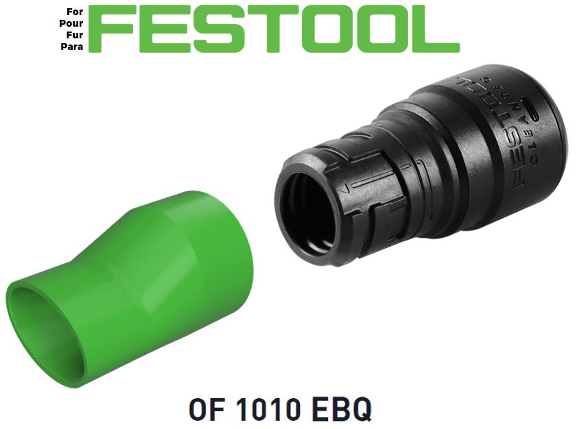 Pour défonceuse Festool OF 1010 - Embout d'aspiration droit