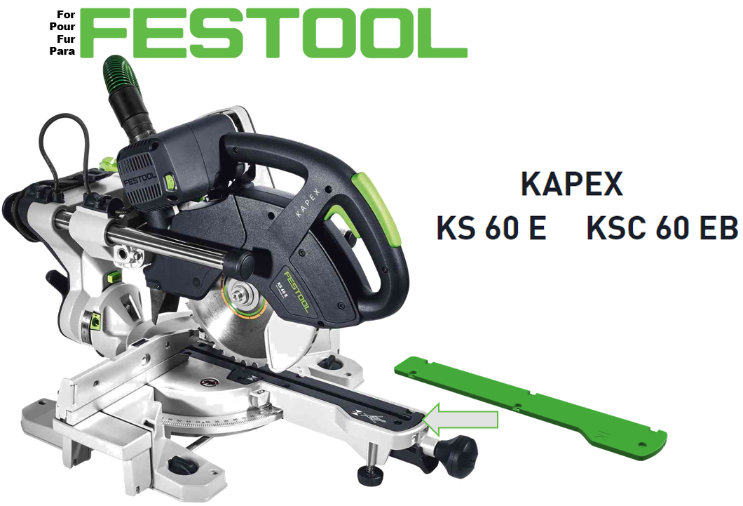Pour scie à onglets radiale Festool Kapex KS 60 KSC 60 : pare-éclats