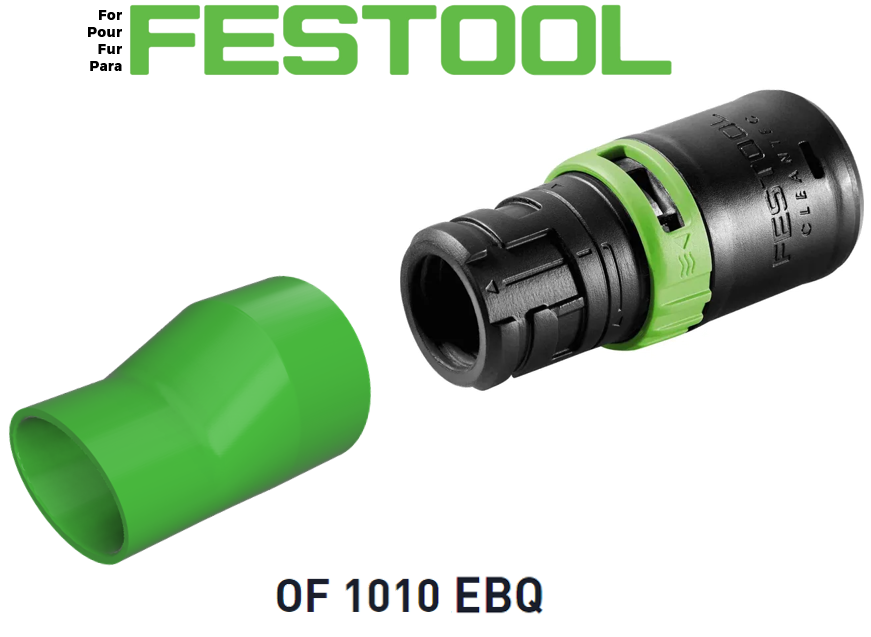 Pour défonceuse Festool OF 1010 - Embout d'aspiration droit