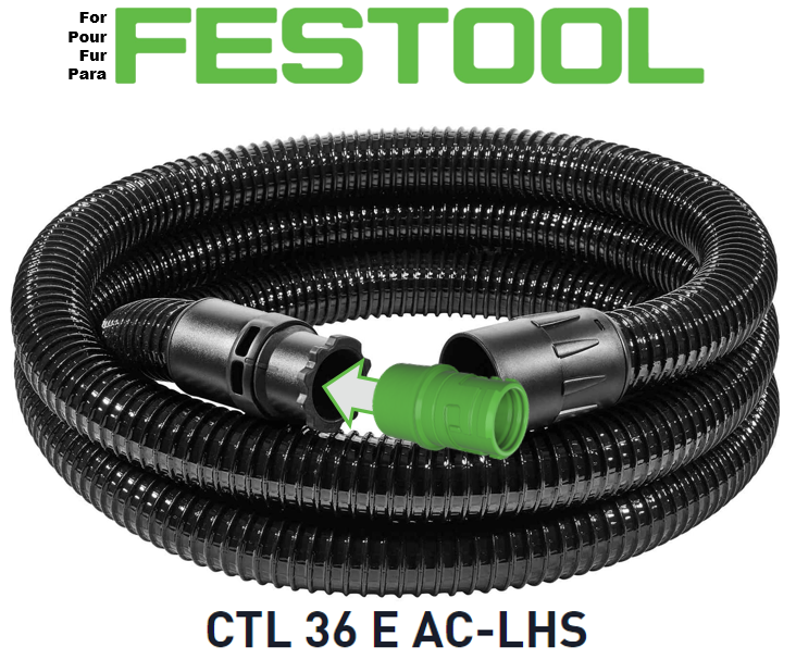 Adaptateur pour tuyau d’aspirateur Festool Cleantec D36 vers machines Festool Cleantec D27